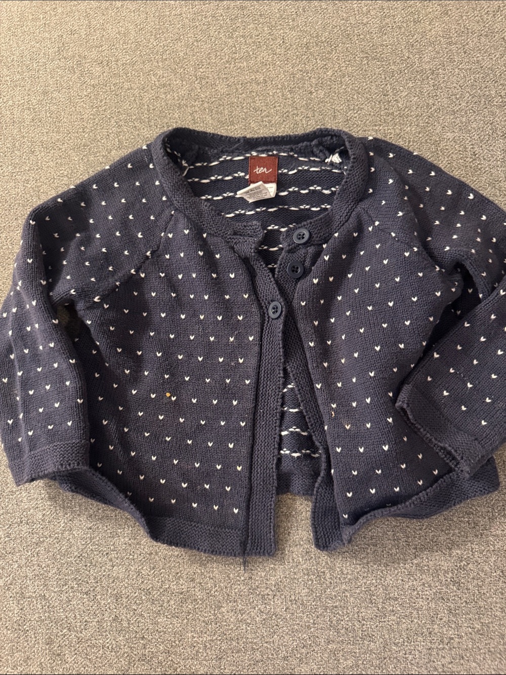 5/$15- Tea cardigan size 2t